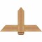 Ekena Millwork Eugene Smooth Timber Gable Bracket, Western Red Cedar, 36"W x 21"H x 3 1/2"D x 5 1/2"F, 14/12 Pitch GBW036X21X0406EUG00SWR - alternate 1